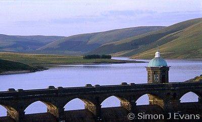 Craig Goch dam or reservoir in the Elan Valley near Rhayader, Powys