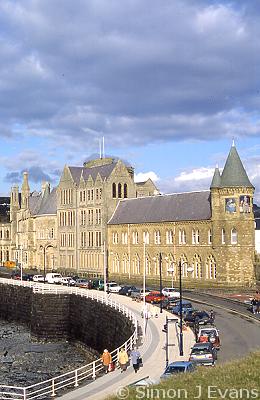 Aberystwyth University buildings on the promenade