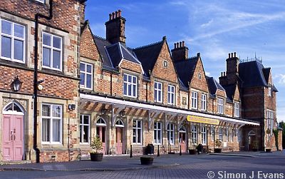The old railway station building at Welshpool