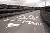 road graffiti, Powys