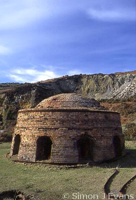 Beehive brick kilns at a disused brickworks at Porth Wen, Anglesey