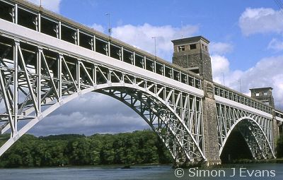 The Britainnia Bridge over the Menai Straits
