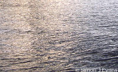 Reflections in the sea at Aberystwyth