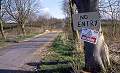 No Entry sign - Foot and Mouth, February 2001
