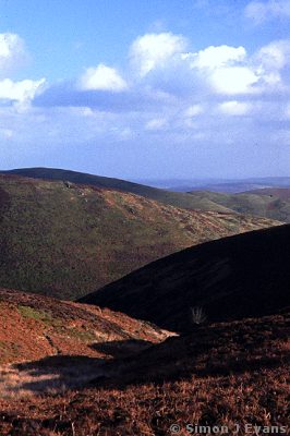 Near Pole Cottage on The Long Mynd, Shropshire