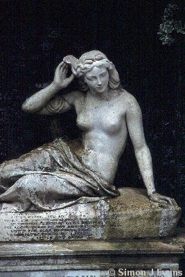 Statue of Sabrina in the Quarry dingle, Shrewsbury