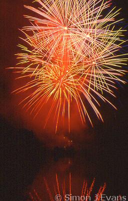 Fireworks at the 2003 Shrewsbury Flower Show