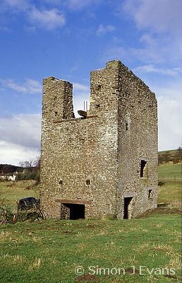 Pump house for Shropshire metal mines beside the A488 at White Grit