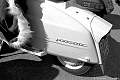 Lambretta and fur hood