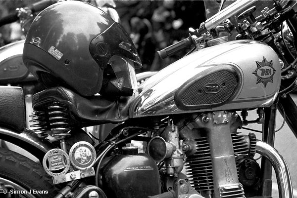 A BSA parked up